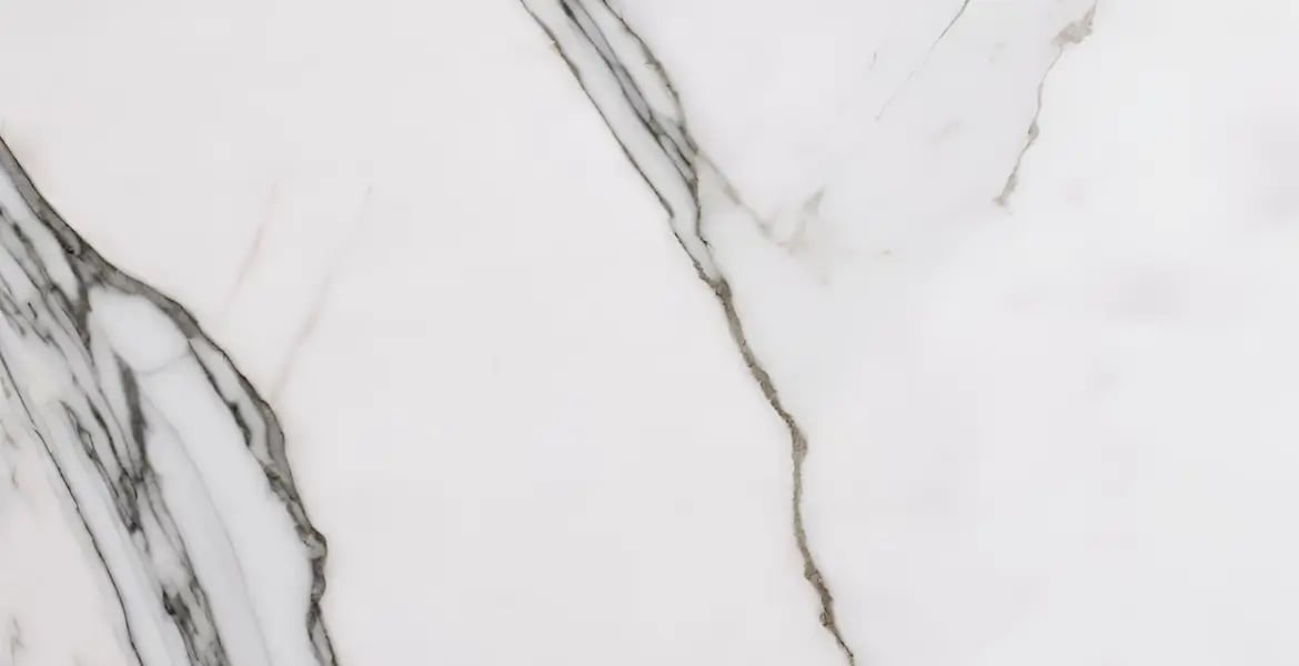 Premium Statuario Marble with Striking Grey Veins on a Bright White Background