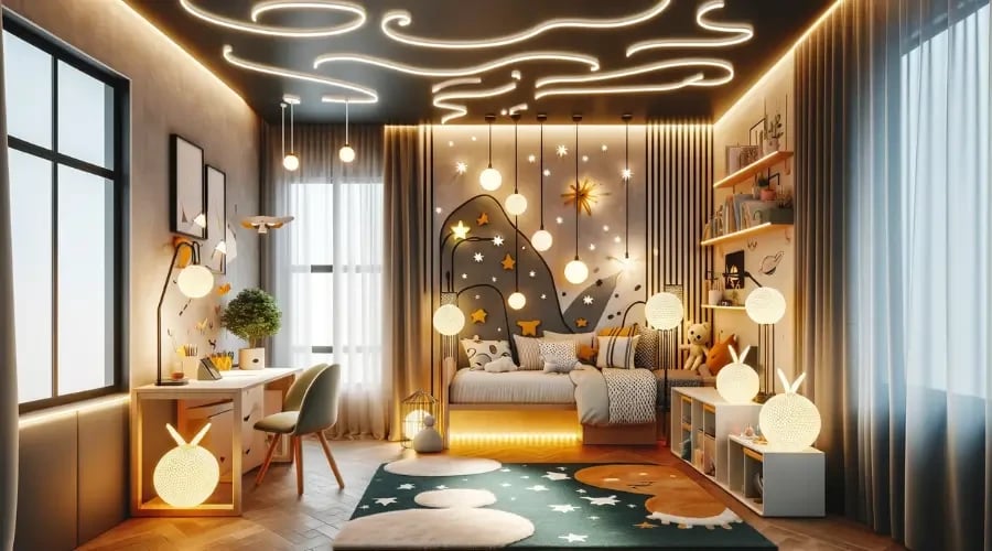 Creative Lighting and Playful Decor Ideas for Kids