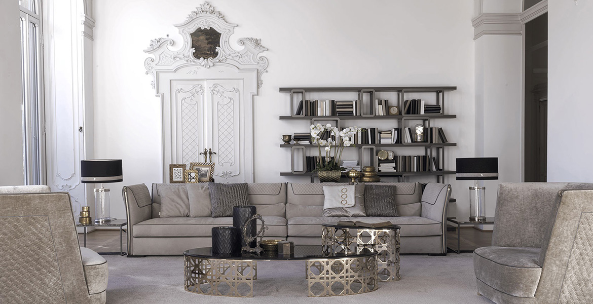 Black Lacquer Shelving Unit