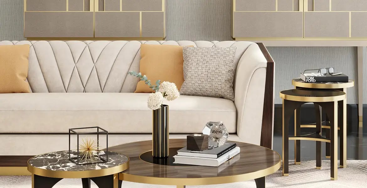 Stitched Upholstery Sofa Design