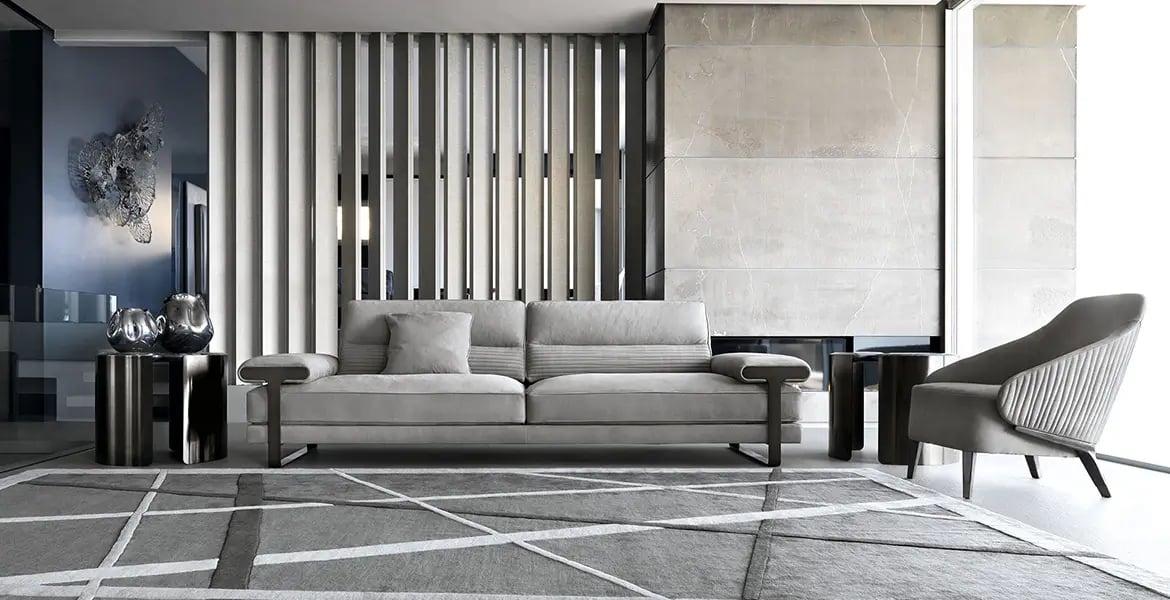 Low Armrests Sofa