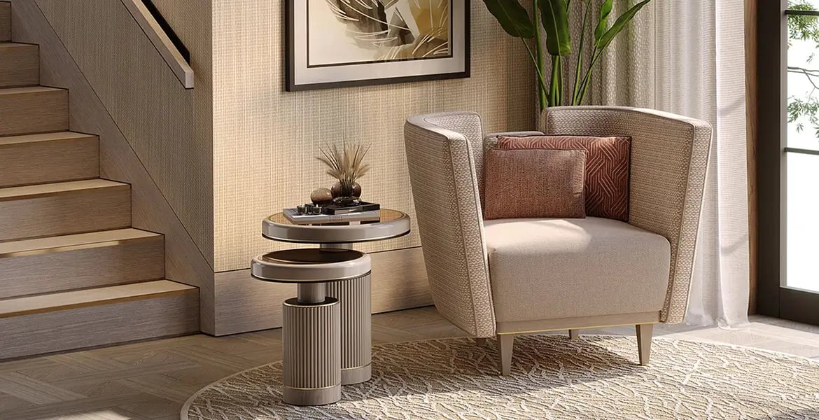 Bold Wrap-Around Armchair