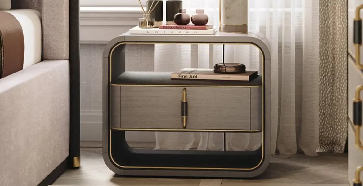 BOLD Bedside with a Central Drawer