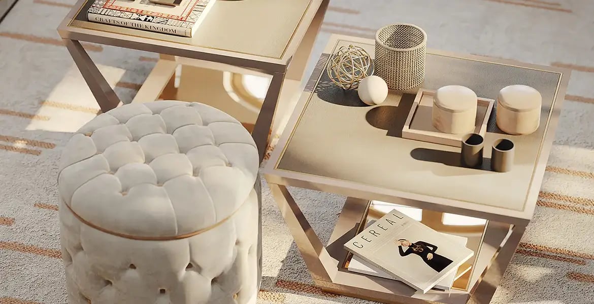 Bold Reflective Coffee Table