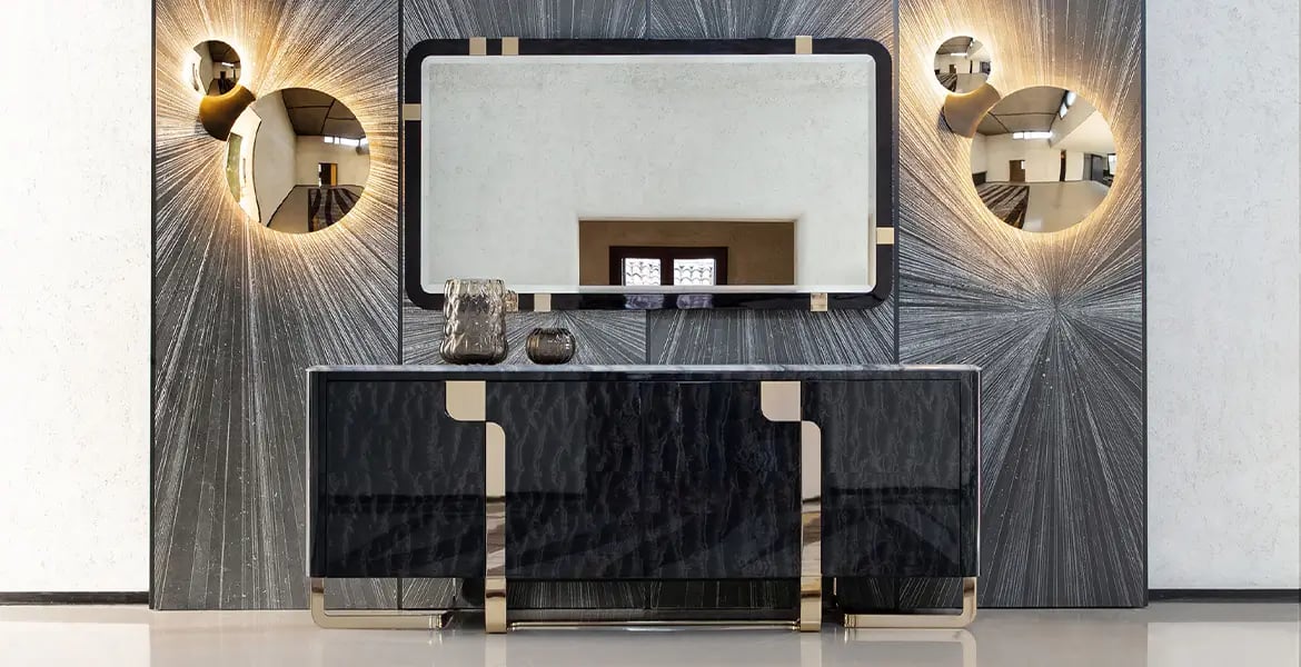 Black Rectangular Buffet