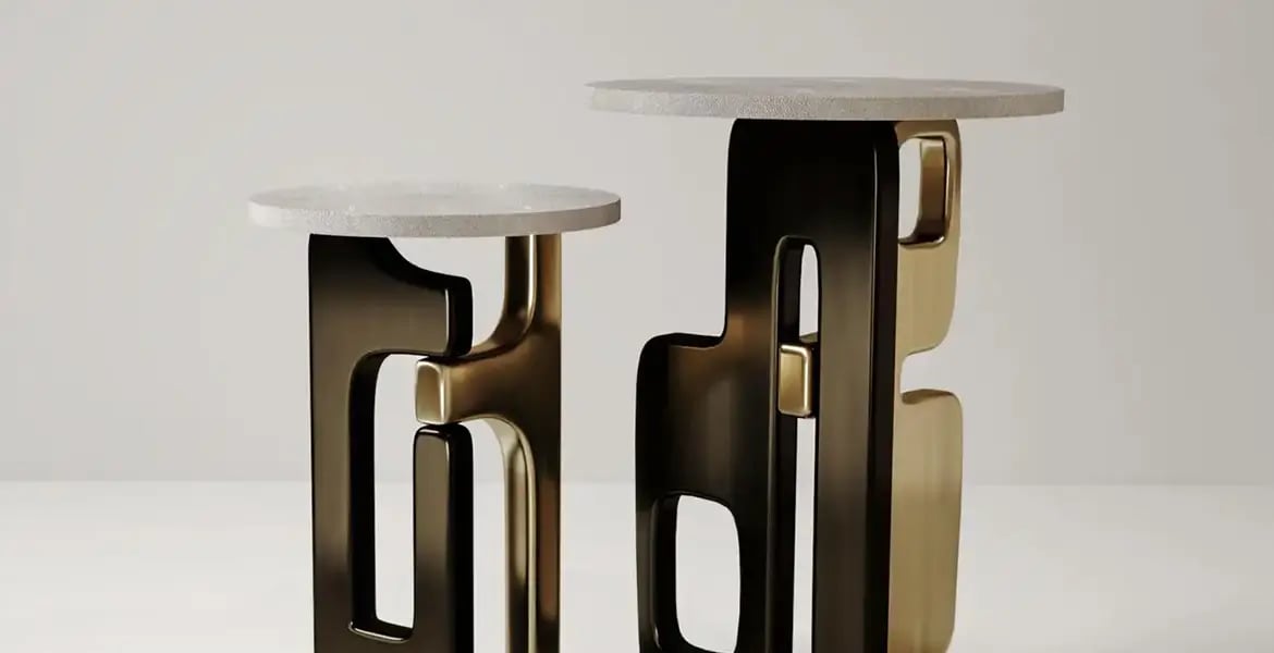 Interlocked Legs Side Table