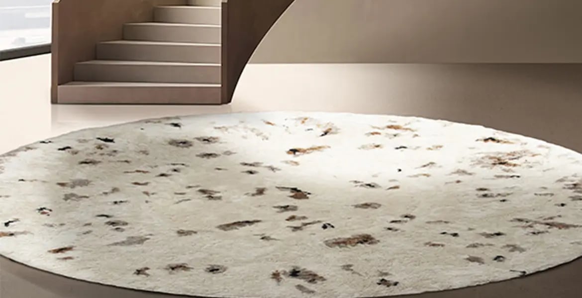 Round textured Carpet