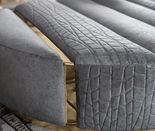 Printed Upholstery Pouf
