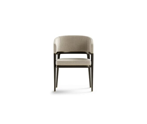 Wood Dining Chair with Arms