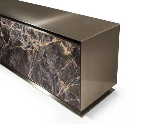 Marble Doors Black Buffet