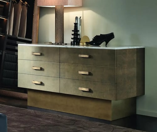 Wood and Steel Dresser