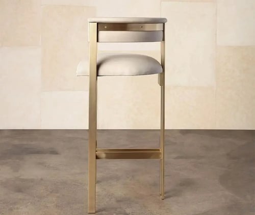 Upholstery and Wood Bar Stool