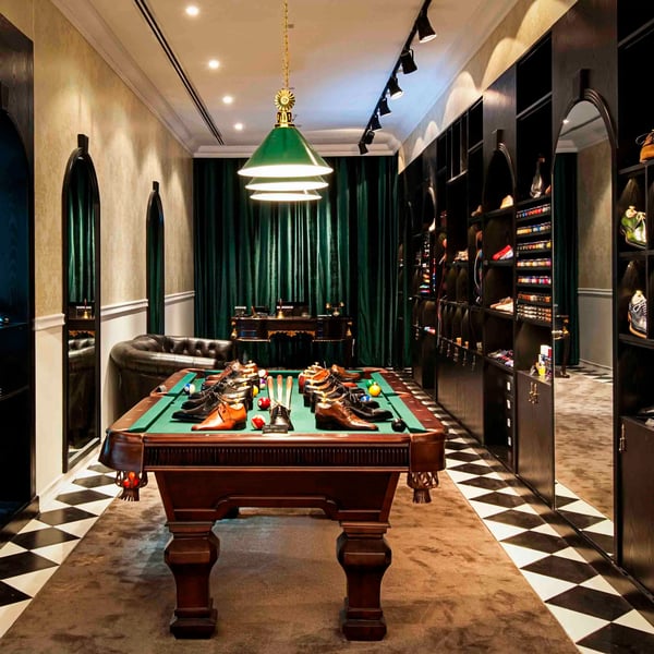 Modern Commercial Furniture Design For Cobbler Store In Mall Dubai