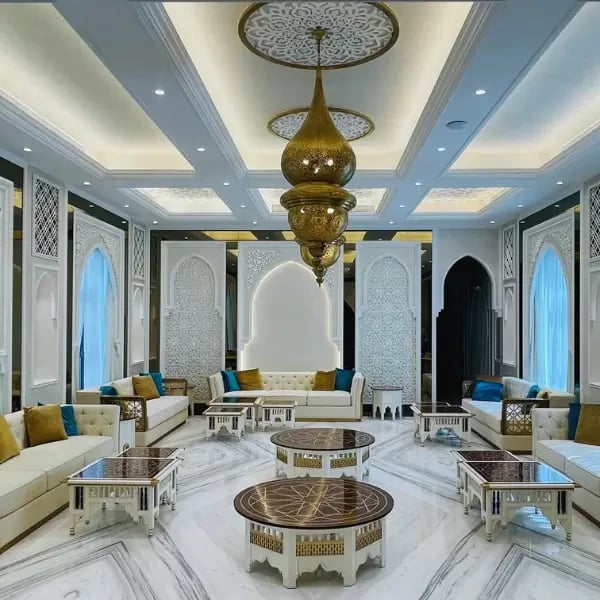 Luxury Arabic Majlis Design in Sharjah Villa