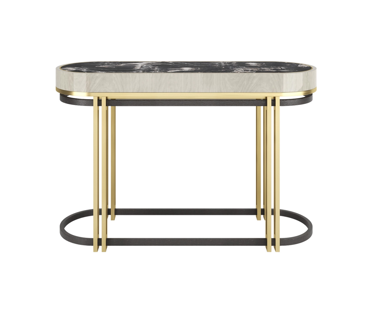 Oval Marble Console Table