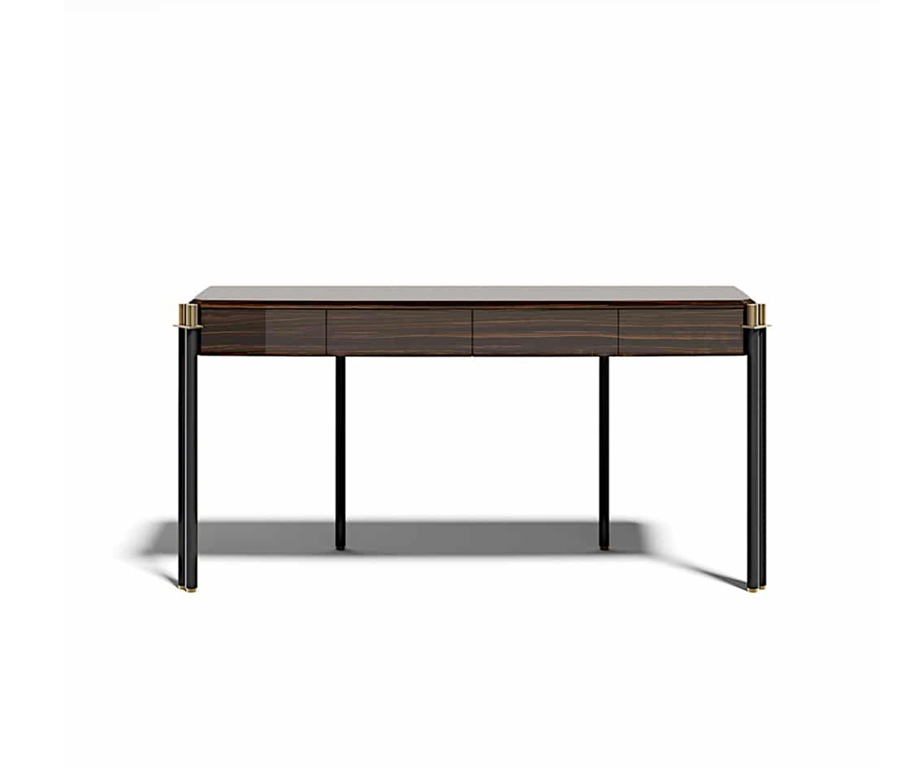 Bold Wood Console Table with Drawers