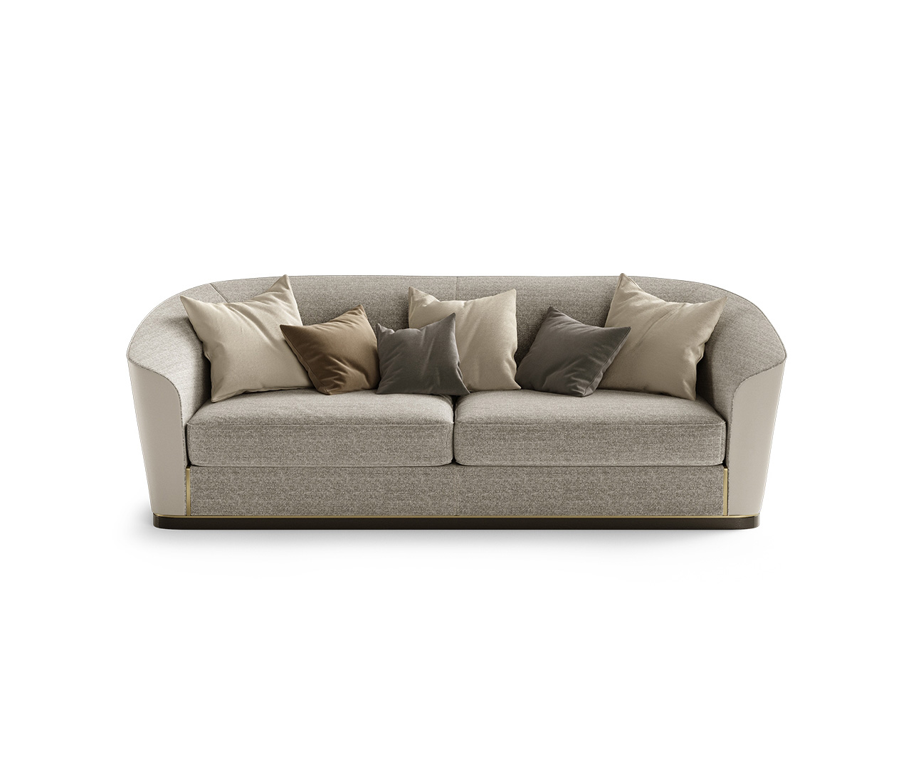Bold Sleek Slope Armrests Sofa