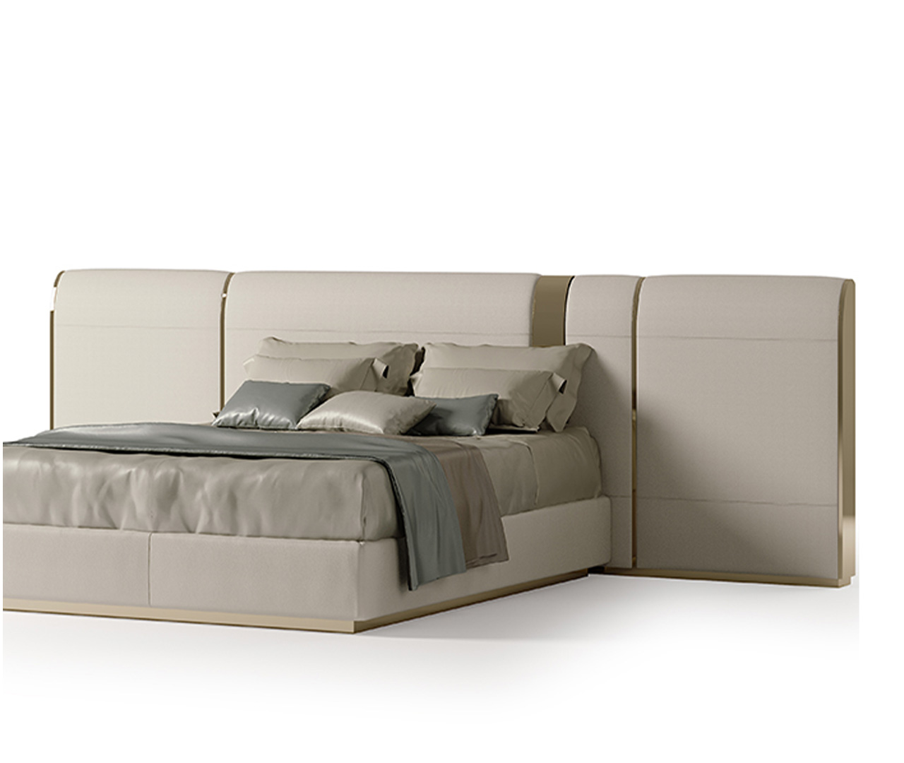 Bold Leather Upholstered Bed