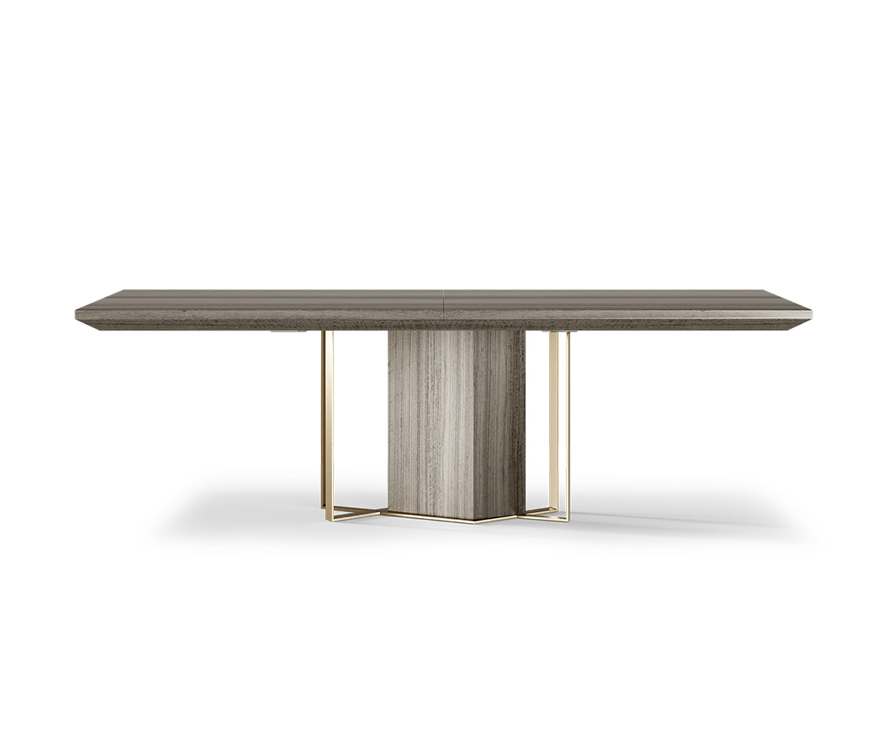 Bold Wooden Rectangular Dining Table