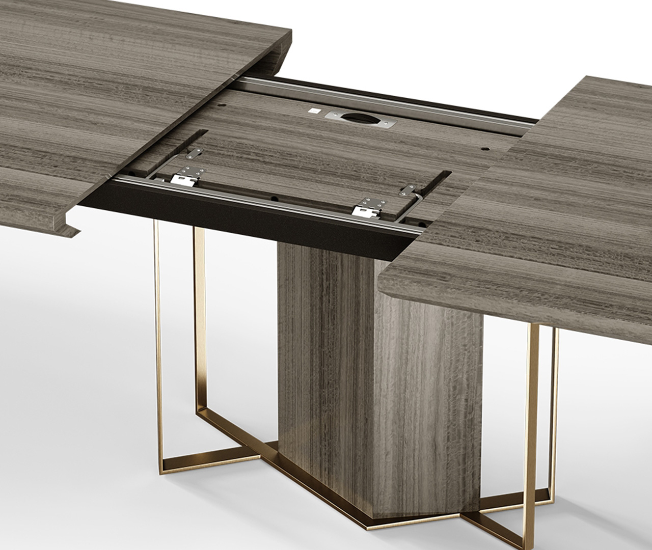 Bold Wooden Rectangular Dining Table