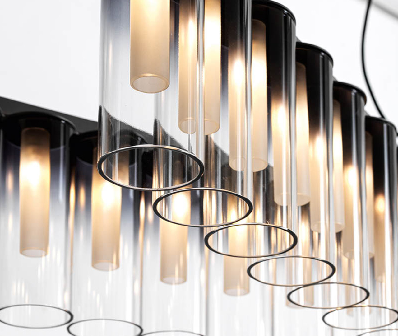 X-Shaped Glass Cups Chandelier