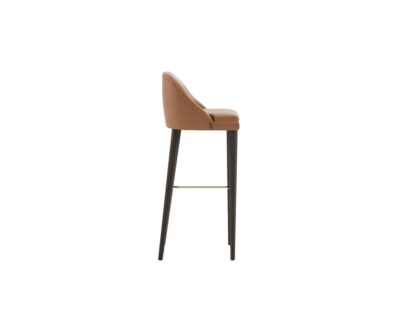 Leather and Wood Bar Stool