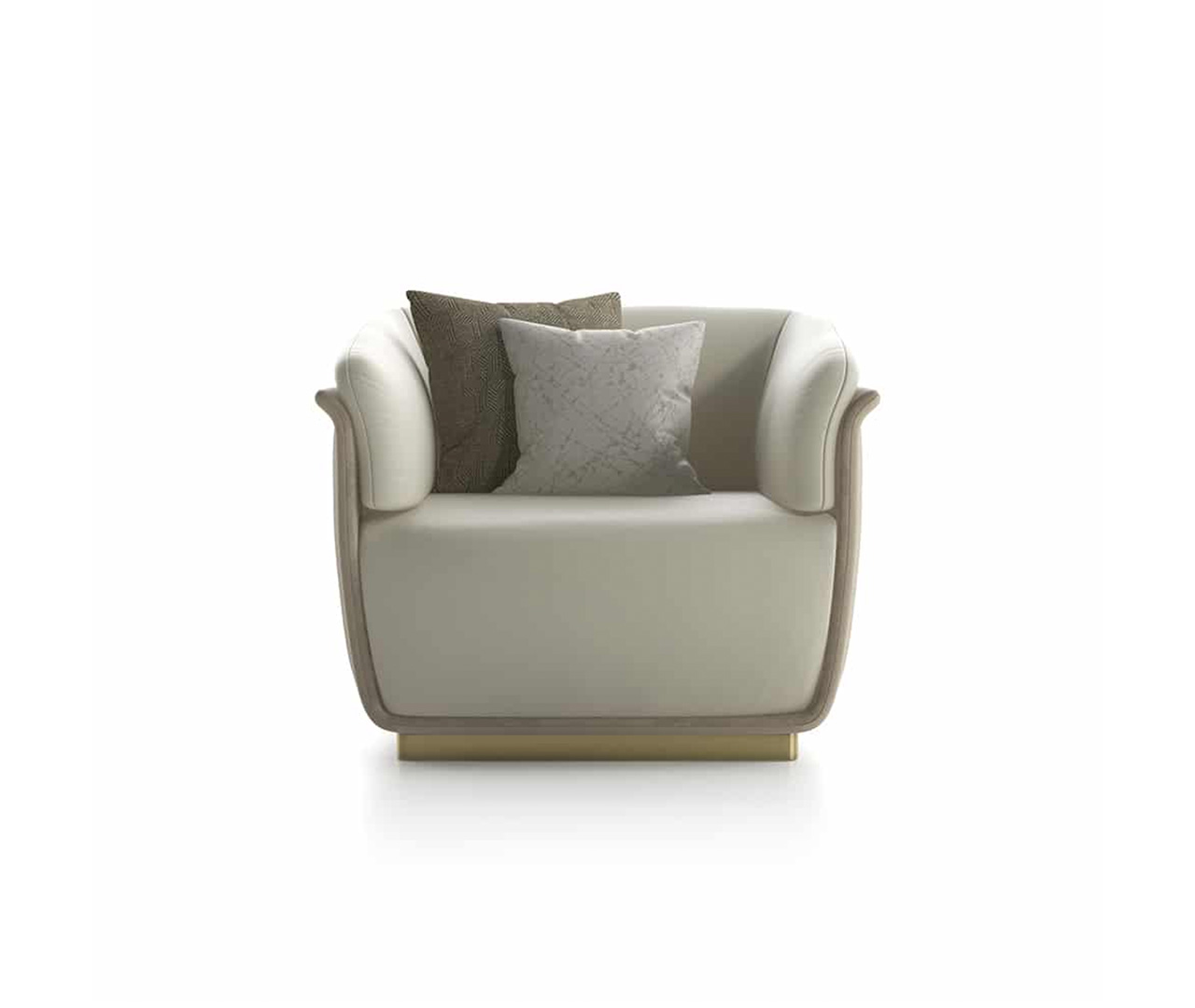 Curved Outer Layer Armchair