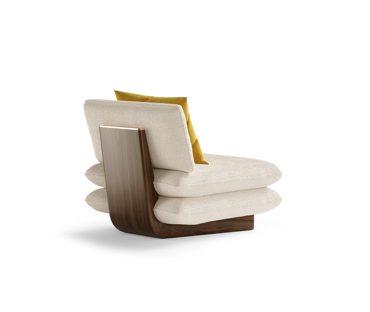 Mid Century Upholstered Armchair