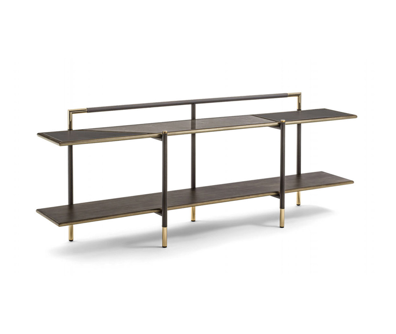 Leather Touch Gold Steel Buffet
