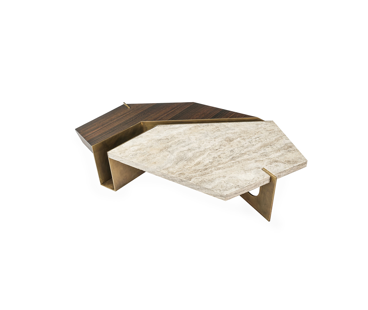 Wood and Marble Fusion Coffee Table