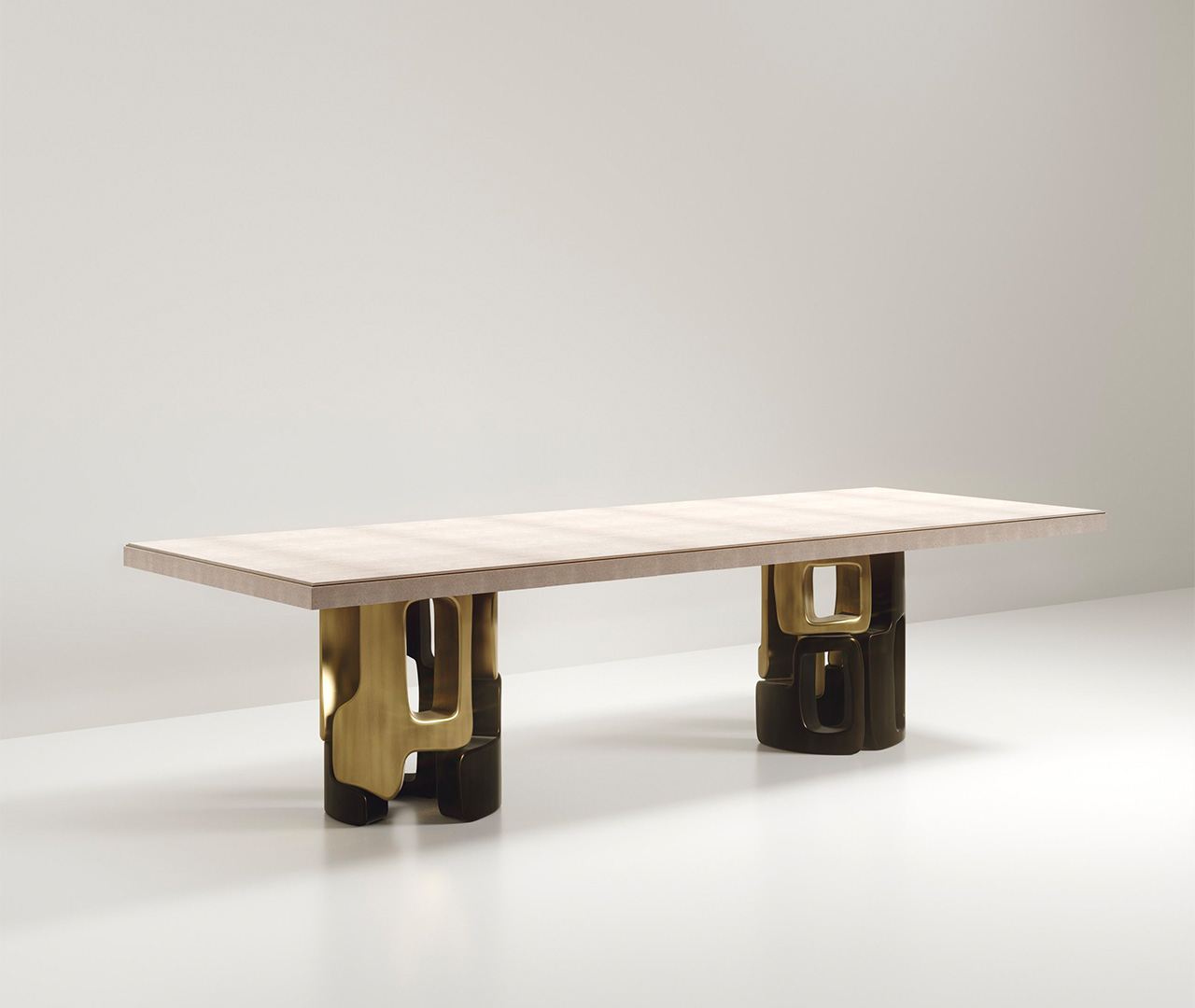 Sculptural Base Dining Table