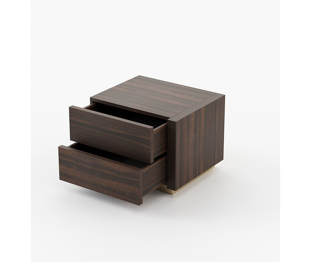 Cube Wooden Bedside Table