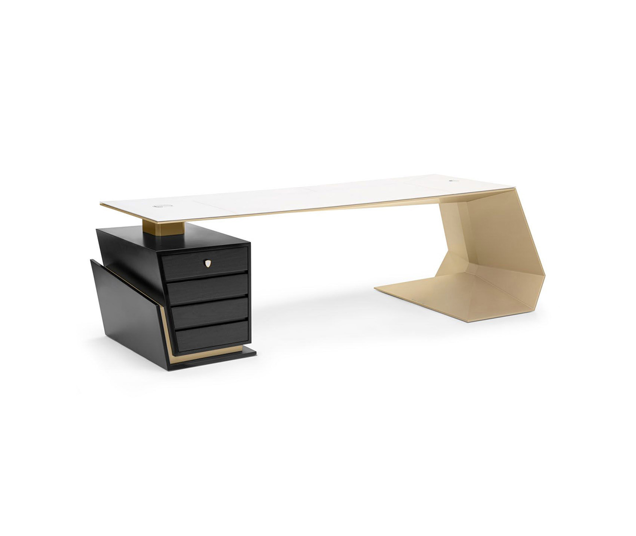 Wood and Marble Office Desk