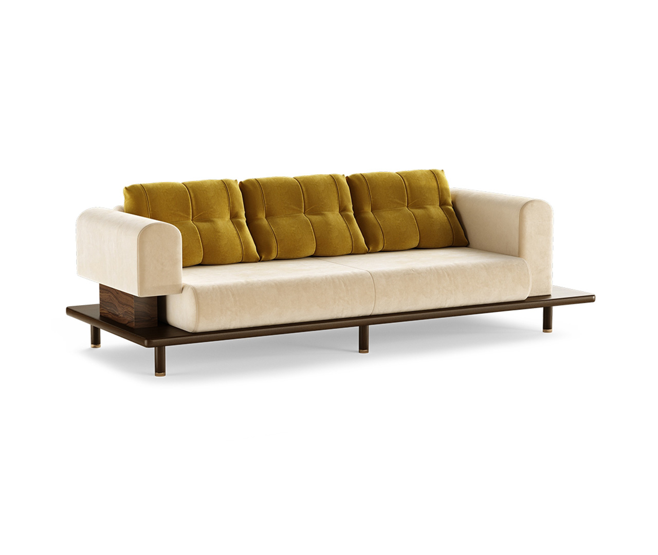 Wooden Base Sofa
