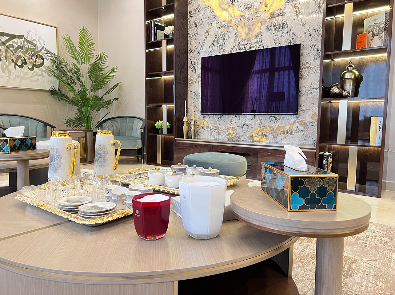 Bold Bespoke Design Crafts a Modern Majlis in Dubai