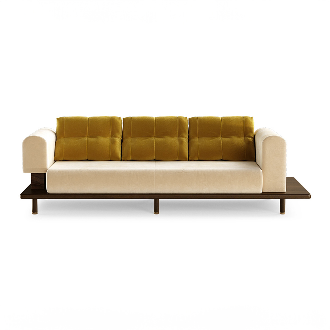 Wooden Base Sofa