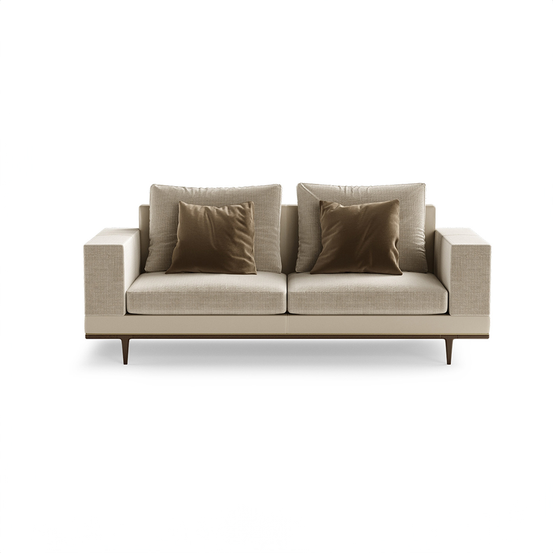 Wooden Legs Upholstered Sofa