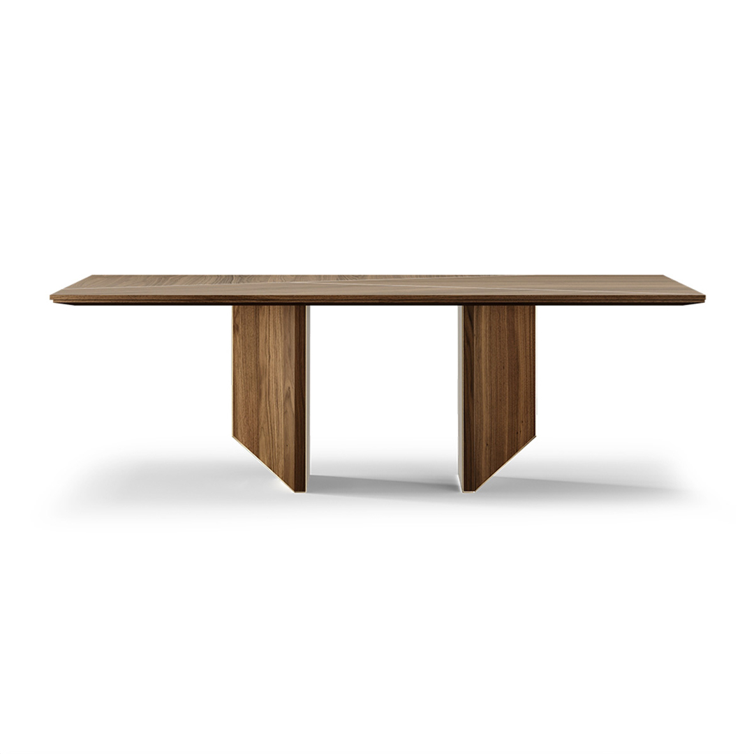 Porcelain Top Wooden Dining Table