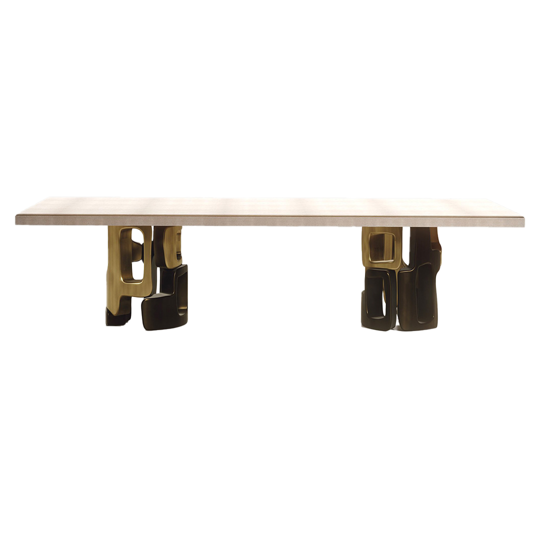 Sculptural Base Dining Table