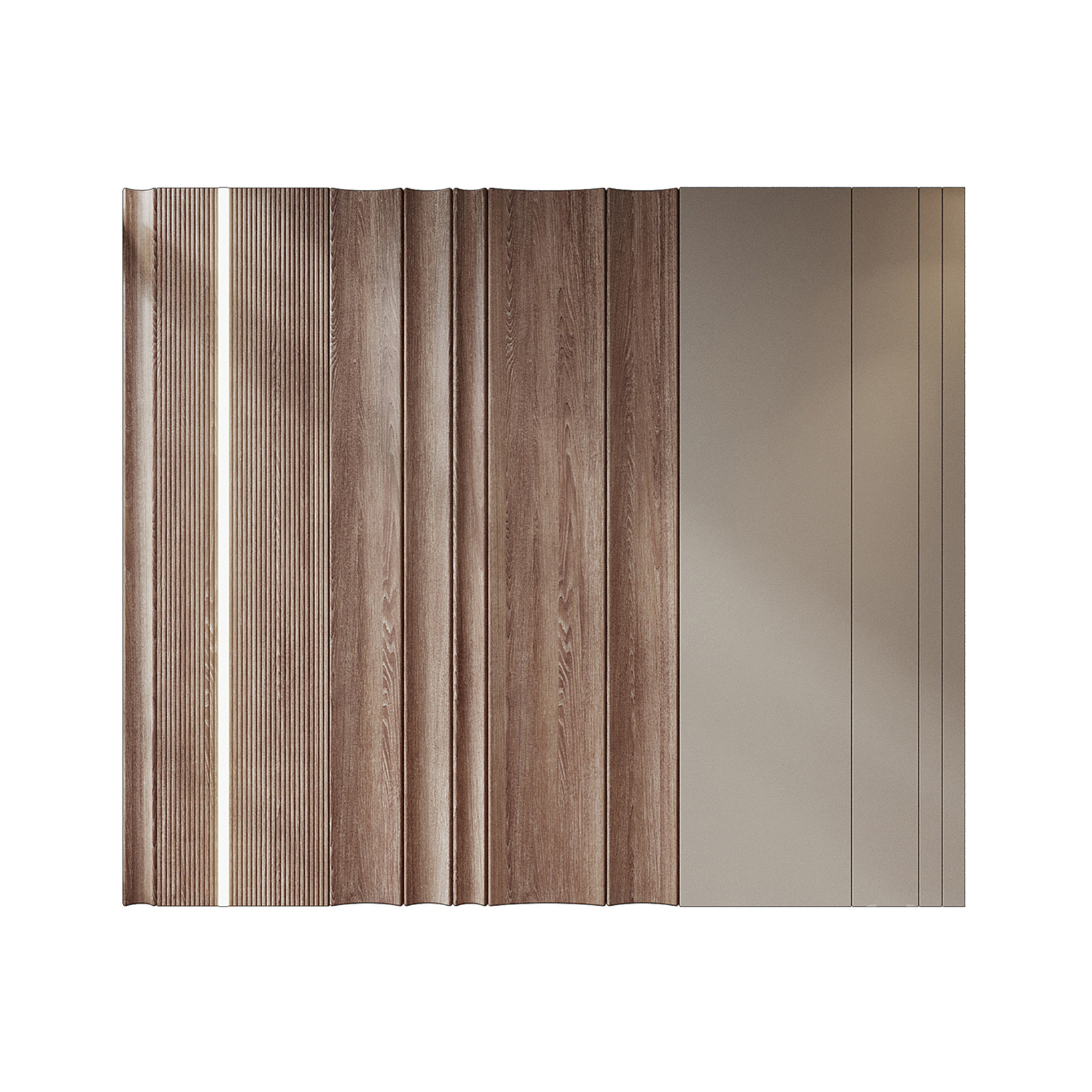 BOLD LED Light and Wood Wall Cladding