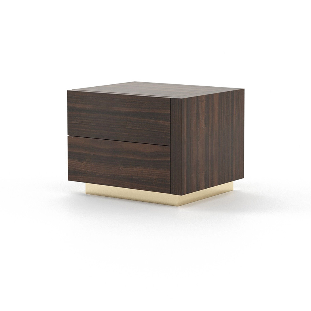 Cube Wooden Bedside Table