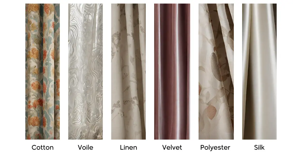 types of curtains’ fabrics