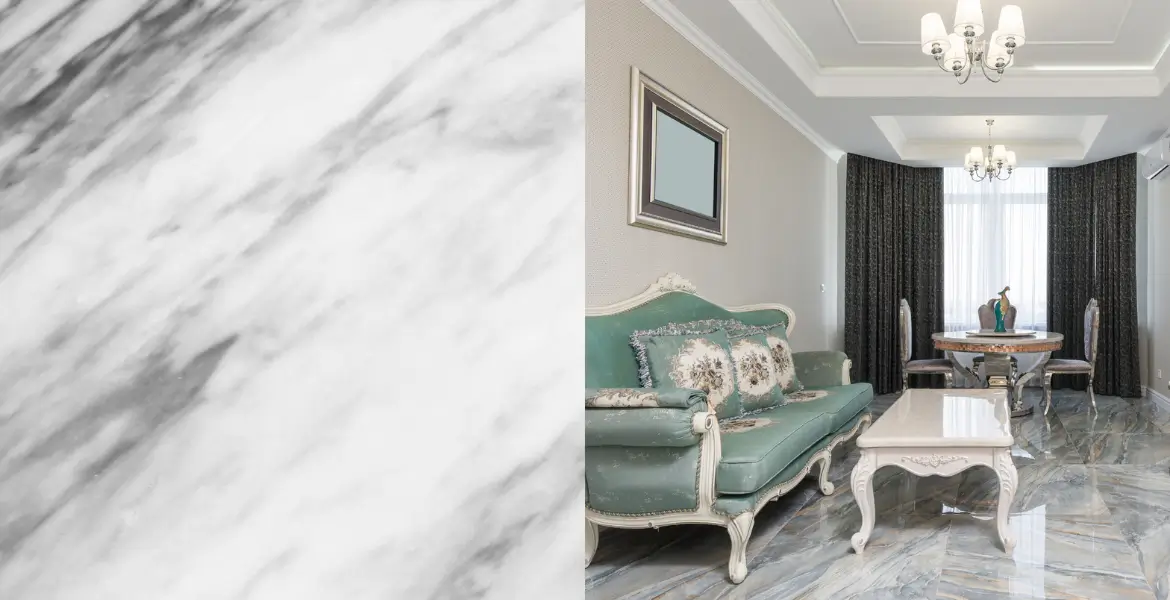 Sophisticated Grey Marble Slab – Bardiglio and Pietra Grey with Elegant Veining for Modern and Minimalist Interiors.