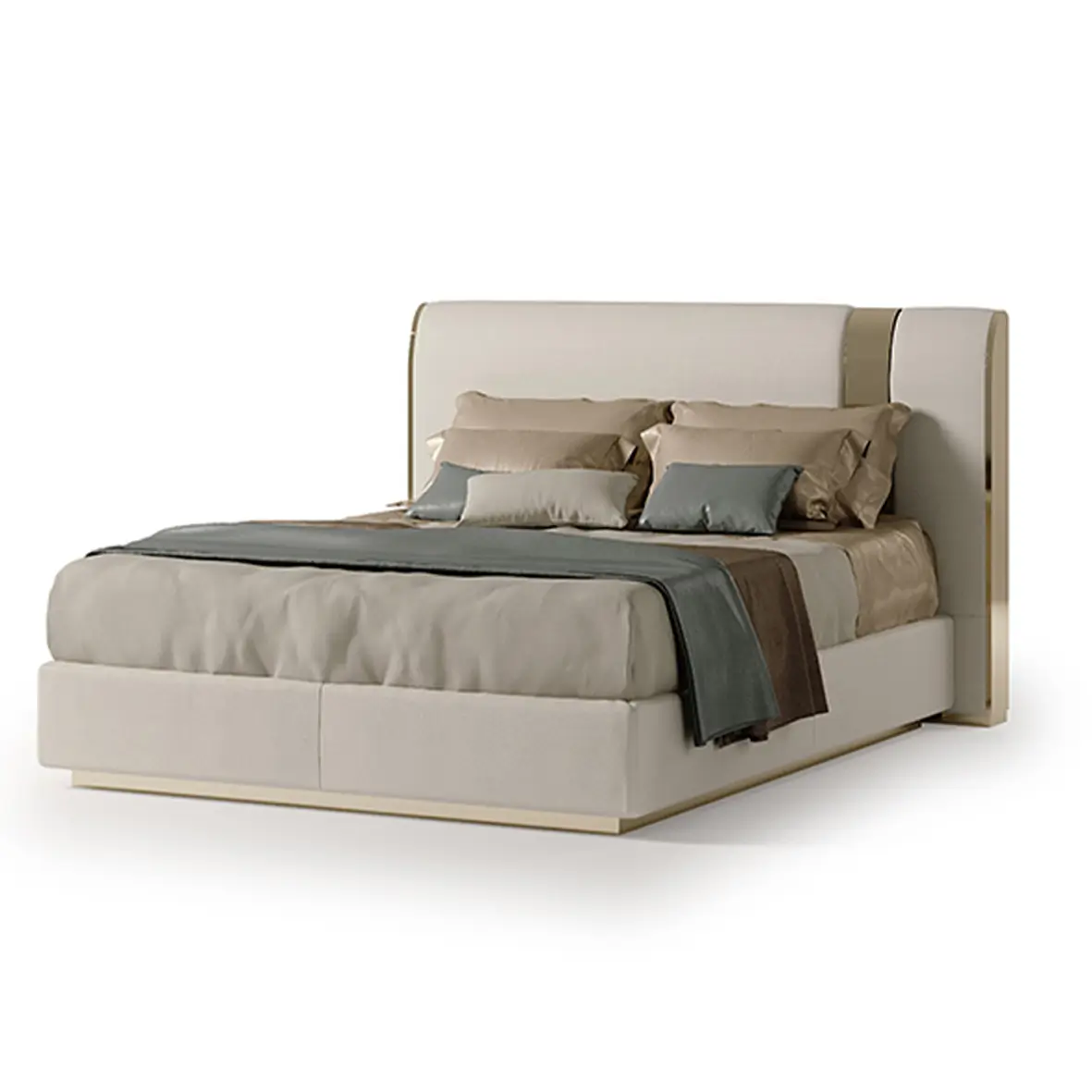 Bold Leather Upholstered Bed