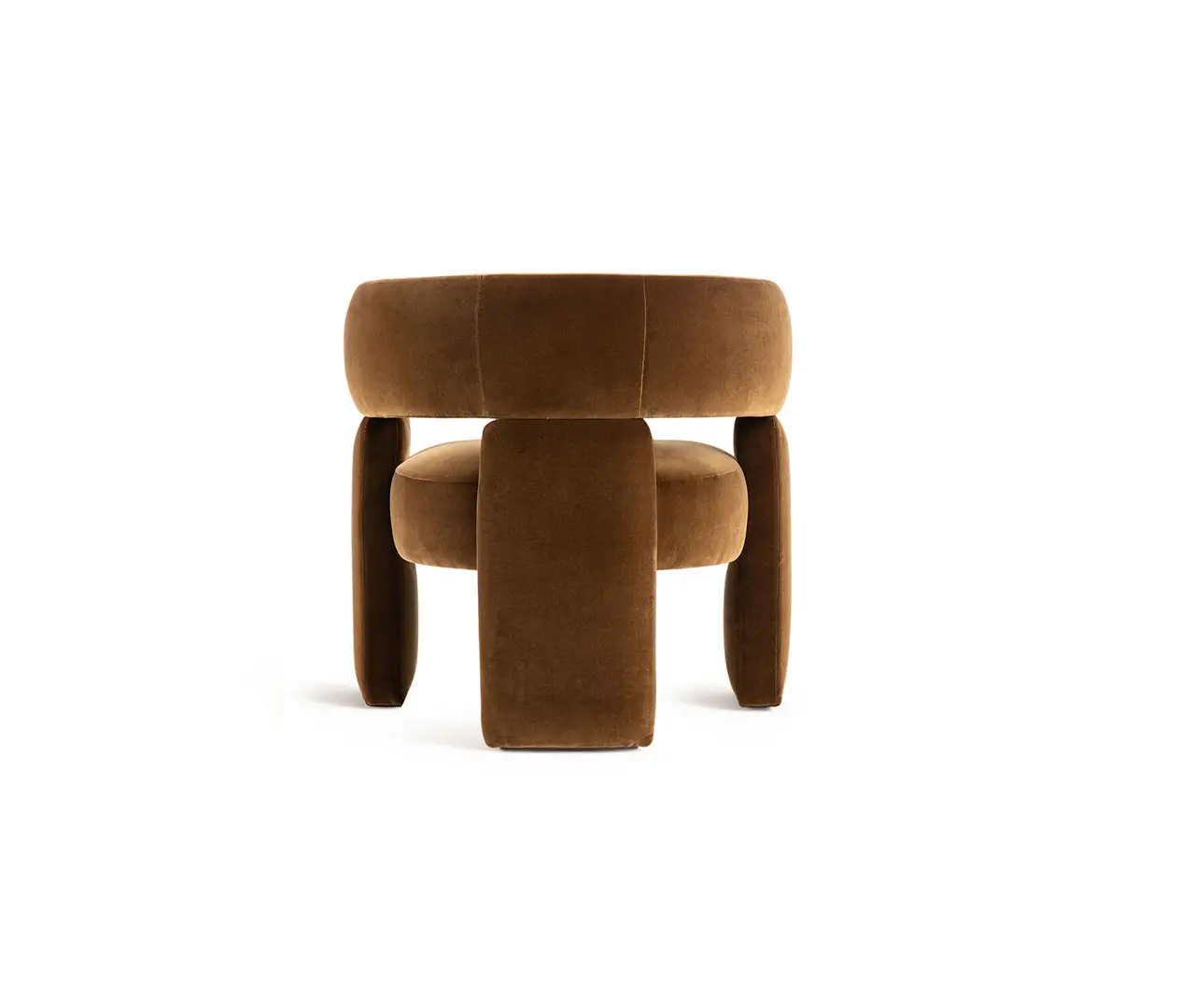 Tripod Base Upholstered Armchair