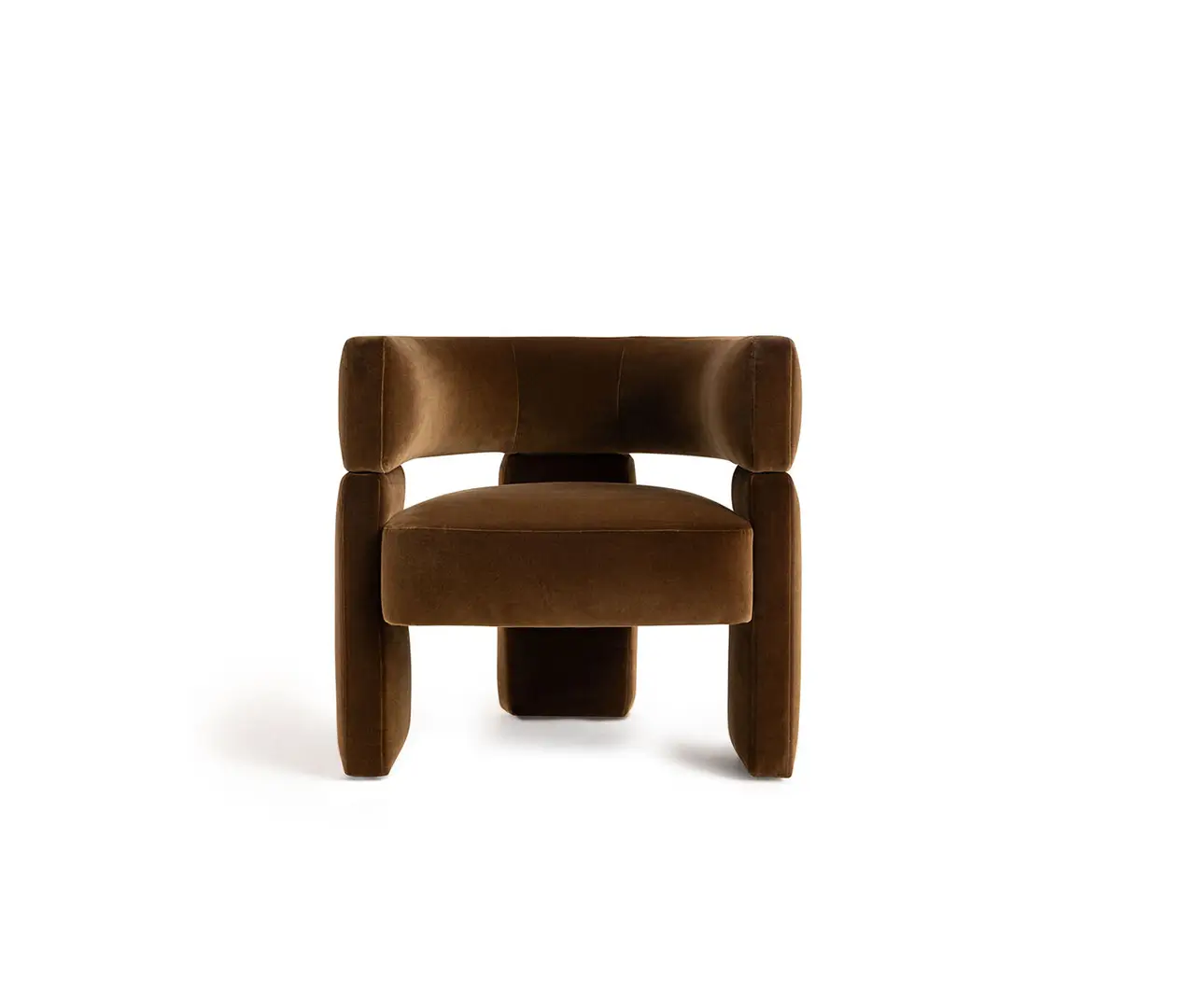 Tripod Base Upholstered Armchair