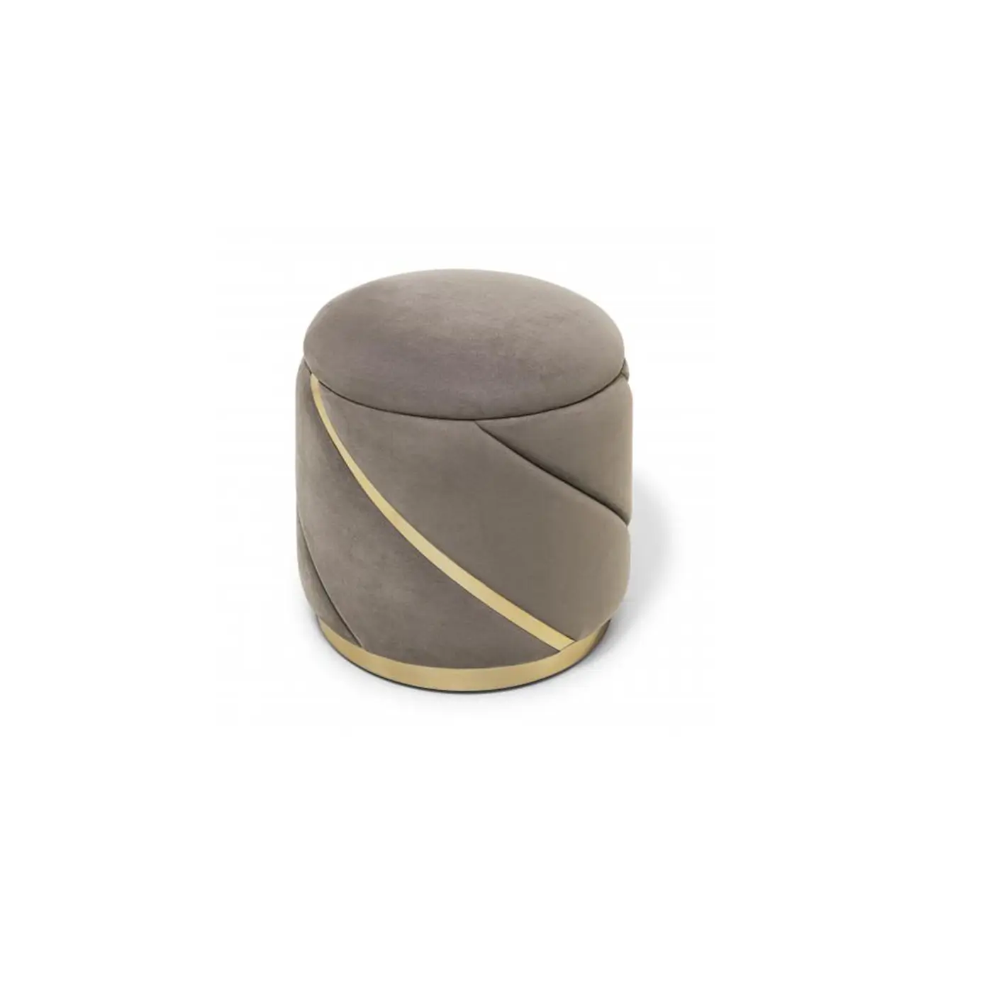 Steel-Wrapped Pouf