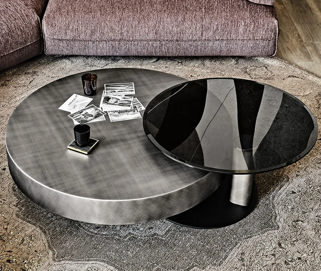 Round Nesting Coffee Table