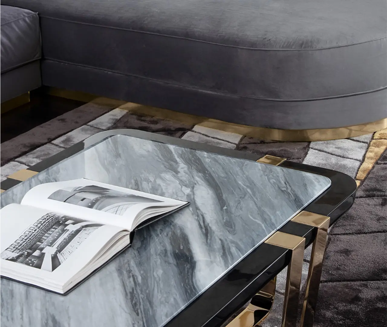 Marble Rectangular Coffee Table