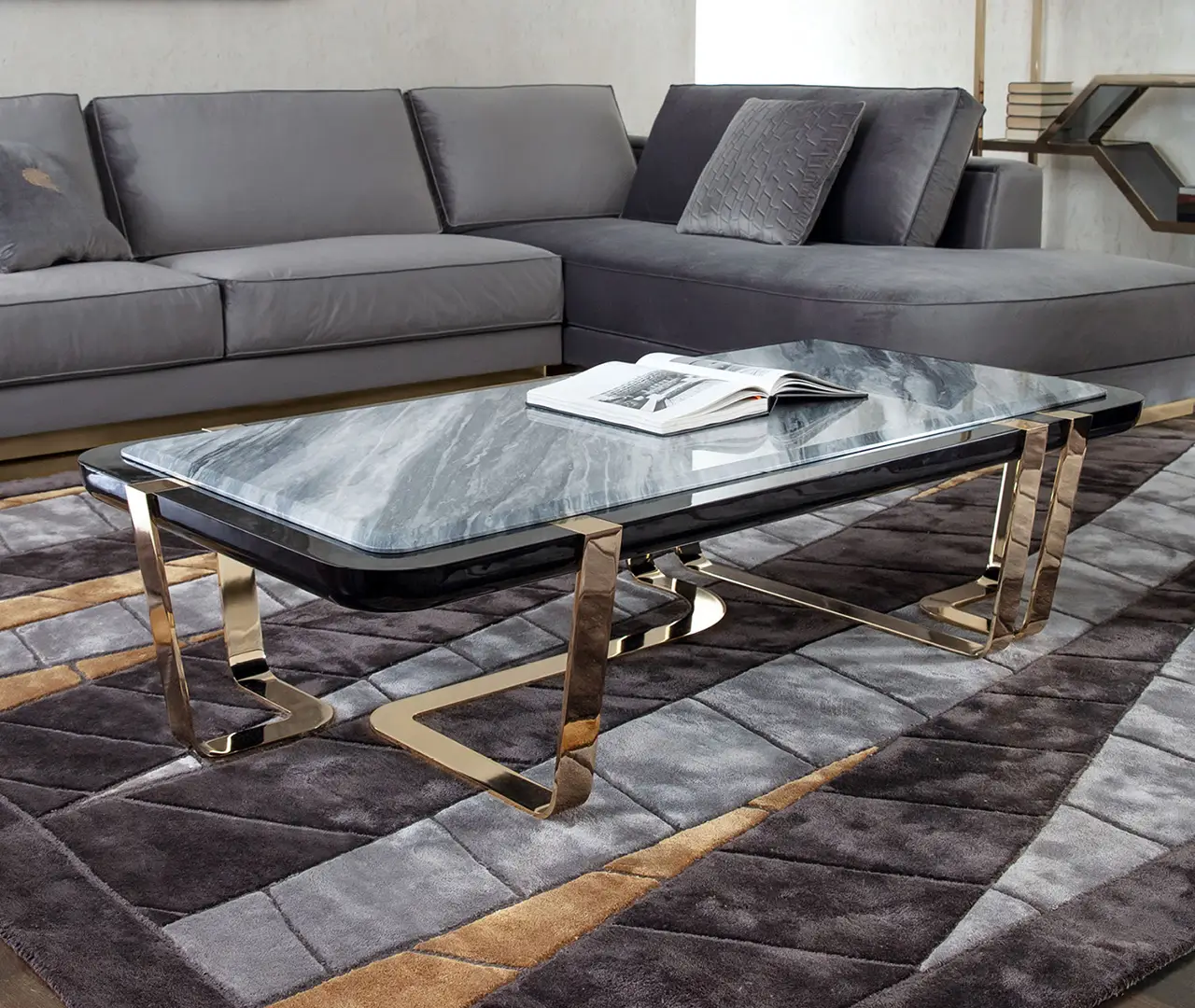 Marble Rectangular Coffee Table